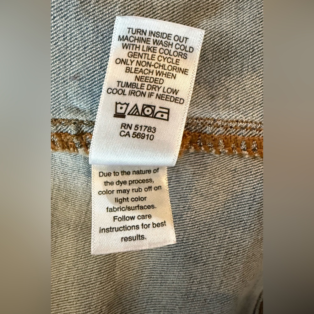 Maurices Medium Wash Button Up Belted Trench Denim Jacket - Picture 7 of 7